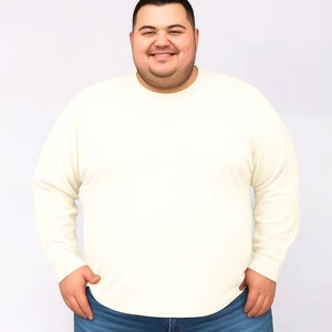 Erkek Büyük Beden Oversize Uzun Kollu T-Shirt 3xl 4xl 5xl 6xl 7xl 8xl 9xl