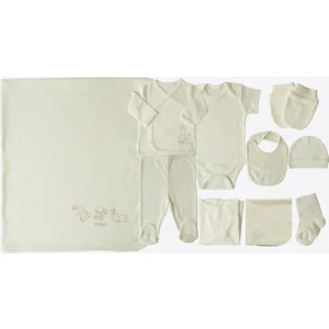 New Basic 10'lu Zıbın Set - Ekru