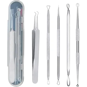 Paslanmaz Çelik Siyah Nokta Temizleyici 5'li Komedon Seti