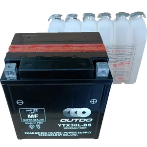 OUTDO YTX30L-BS 12V 28 AMPER (AH) MOTOSİKLET AKÜSÜ