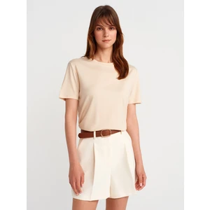 31791 Bisiklet Yaka T-Shirt-Taş