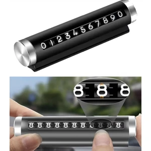 Araç Ön Cam Telefon Numarası Şifre Tip Çevirmeli Numaratör Metal Malzeme