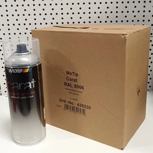 6 Adet Carat Ral 9006 Alüminyum Gri Parlak Sprey Boya 400 ml