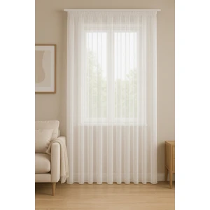 Miabella Home Tül Perde Beyaz Kornişli Tül Perde  16674