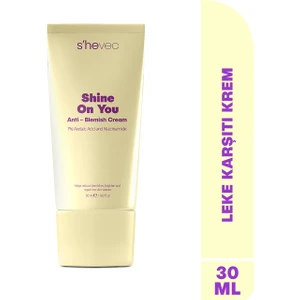 S'he Vec SHINE ON YOU - Azelaik Asit Hassas Ciltler İçin Akne ve Leke Karşıtı Bariyer Koruyucu Krem 30ml