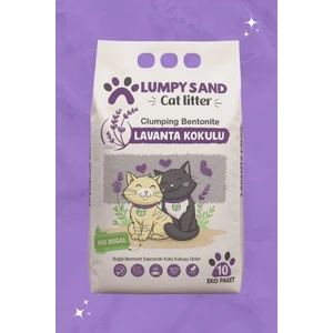 Lavanta Kokulu Ince Taneli Kedi Kumu 10 Lt