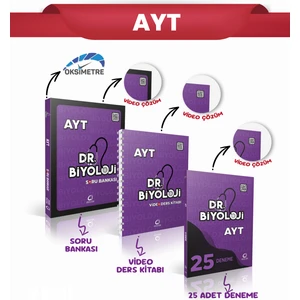 DR Biyoloji Ayt Soru Bankası-Video Derskitabı-25 Deneme