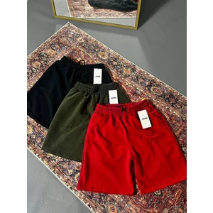 Unisex 3'lü Renkli Basic Şort