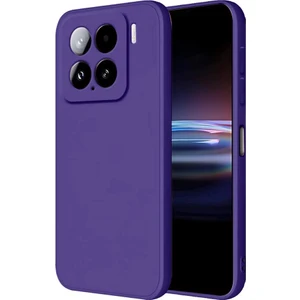 Xiaomi 15 Pro Uyumlu Kılıf Mara Lansman Soft Silikon Içi Kadife Mor