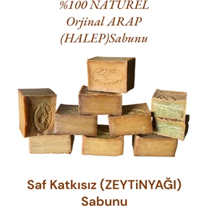 Halep Garlı El Yapımı %100 Zeytinyağı Sabun 8x1 - 1 kg 8 Adet