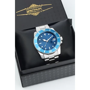 Premium Çelik Kordon Hareketli Çerçeve Takvimli Erkek Kol Saati Özel Kutusunda