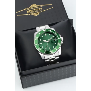 Premium Çelik Kordon Hareketli Çerçeve Takvimli Erkek Kol Saati Özel Kutusunda