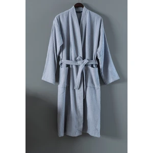 Nicola Kimono %100 Pamuk Erkek Bornoz - Mavi