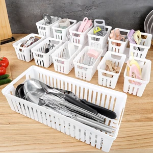 13 Parça Modüler Kaşıklık Seti - Çok Amaçlı Çekmece Içi Düzenleyici Mutfak Organizer Kepçelik Beyaz