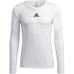 Team Base Tee Erkek Futbol Uzın Kollu Antrenman Tişörtü GN5676 Beyaz