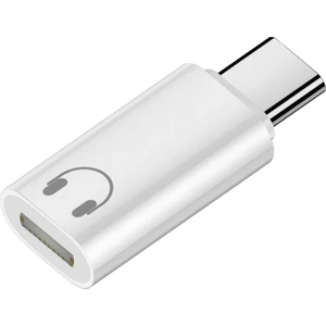 Usb-C - 8pin (Lightning) Kulaklık Adaptörü | Hi-Fi Ses Kalitesi | Mikrofon ve Kumanda Destekli Beyaz OTGLV