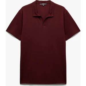 Regular Fit Kısa Kollu Pike Kumaş Pamuklu Polo Yaka Tişört