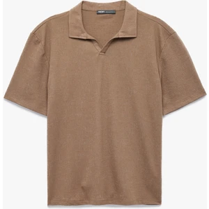 Pamuklu Regular Fit V Polo Yaka Kısa Kollu Tişört