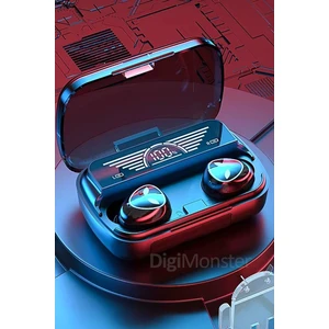 Digi Monster M20 TWS Bluetooth 5. 2 Kulaklık | Akıllı Dokunmatik | Mıknatıslı Kapaklı Gamer Powerbank Kutulu | LED Ekranlı | IPX4 Suya Dayanıklı