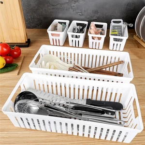 6 Parça Modüler Çekmece Içi Organizer Set - Banyo Mutfak Makyaj Aksesuar Ofis Düzenleyici Beyaz