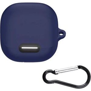 Anker Soundcore Liberty 4 Nc Uyumlu Kılıf Mat Kancalı Silikon SF13 Lacivert