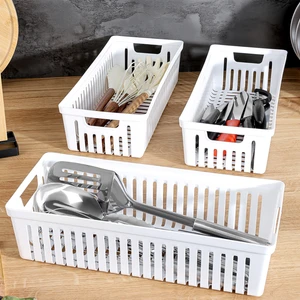 3'lü Modüler Kaşıklık Seti - Mutfak Düzenleyici Çekmece Içi Organizer Bıçaklık Kepçelik Beyaz