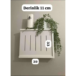 Modem Kutusuwifi Kutusu Wi-Fi Kutusu Duvar Rafı Dekratif Saklama Kutusu