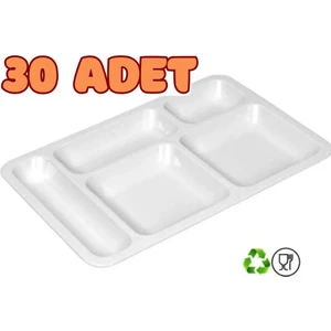 30'lu 5 Gözlü Tabldot Polikarbon Kırılmaz ve Hafif (30 Adet)