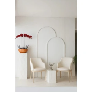 Modern Dekoratif Duvar Paneli – Ahşap Duvar Çıtası Oval Serisi