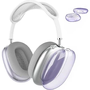 Airpods Max Uyumlu Kulaklık Kılıfı Silikon SF22 Lila