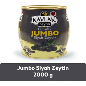 Kavlak Jumbo Gemlik Siyah Zeytin 2 kg ( Brüt )