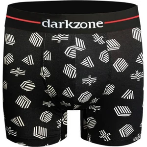 Siyah Dijiatal Baskı Desenli Erkek Boxer