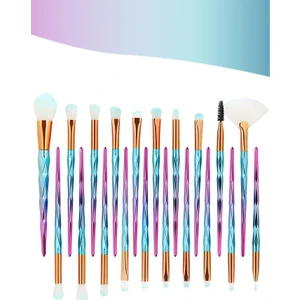 20’li Unicorn Desenli Makyaj Fırça Seti