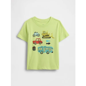 Erkek Bebek Açık Yeşil Gap Logo Grafikli T-Shirt