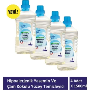 Hipoalerjenik Yasemin ve Çam Kokulu Yüzey Temizleyici 4 Adet x 1500 ml