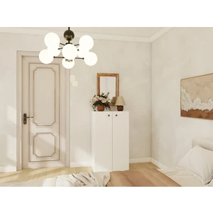 2 Kapaklı Çok Amaçlı Beyaz Dolap