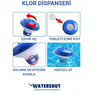 Büyük Boy Klor Dispanseri Yüzer Tip Dozaj Ayarlı