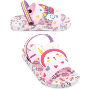 Yazlık Kız Çocuk Islak Zemine Uygun Lucky Girl Günlük Havuz Plaj Terlik-Sandalet