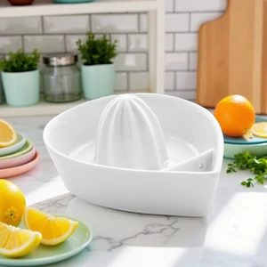Güral Porselen Limon Sıkacağı Beyaz