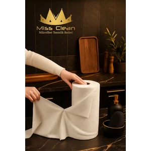 ( 20 Adet ) Beyaz Renk Mikrofiber Genel Temizlik Bezi Leke Tutmaz Koku Yapmaz  25*32CM Kopart Kullan