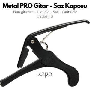 Metal-Yaylı Kapo | Akustik Gitar - Klasik Gitar - Elektro Gitar, Saz ve Ukulele ile Uyumlu Capo