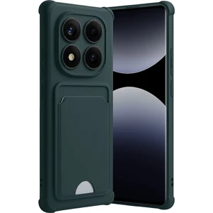 Xiaomi Redmi Note 14 Pro 5g Kılıf Kamera ve Köşe Korumalı Kartlıklı Cüzdanlı Yumuşak Silikon Kadife Süet Kapak