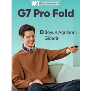 G7 Pro Fold TENS-EMS Akıllı Boyun Masaj Aleti/Robotu, Mobil APP, Isı Terapisi-Termoterapi