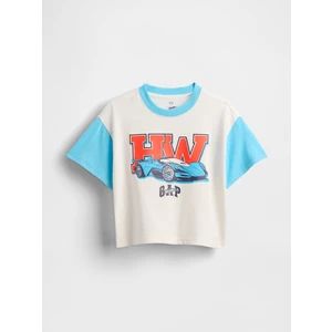 Erkek Bebek Beyaz Baby & Toddler Oversized Hot Wheels Grafik T-Shirt