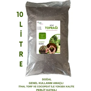 Bitki Toprağı (10 Litre) Ithal Torf- Iç-Dış Mekan-Perlit Katkılı