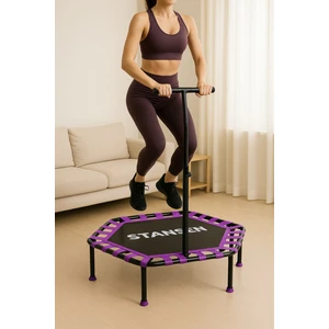 Tutmalı 115 CM Katlanır Step Fitness Trambolin – Dayanıklı Çelik Gövde & Sessiz Elastik Bantlı Ev Kardiyo