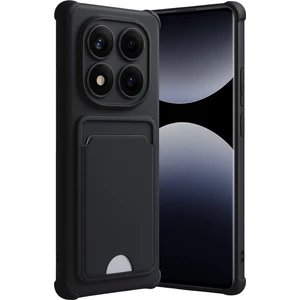 Xiaomi Redmi Note 14 Pro Plus Kılıf Kamera ve Köşe Korumalı Kartlıklı Cüzdanlı Yumuşak Silikon Kapak