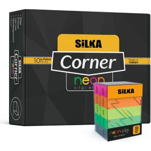 SİLKA CORNER NEON SİLGİ 5 RENK (10'LU - 30'LU KUTU)
