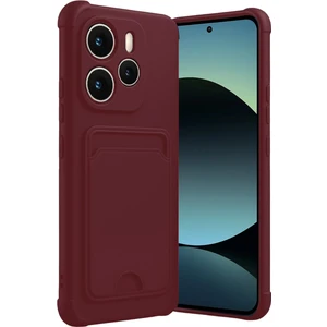 Xiaomi Redmi Note 14 4g Kılıf Kamera ve Köşe Korumalı Kartlıklı Cüzdanlı Yumuşak Silikon Kapak