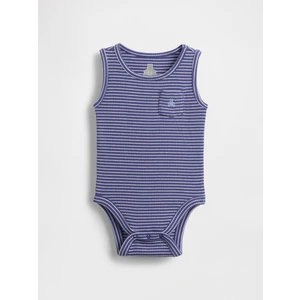 Bebek Lacivert Cepli Kısa Kollu Bodysuit
